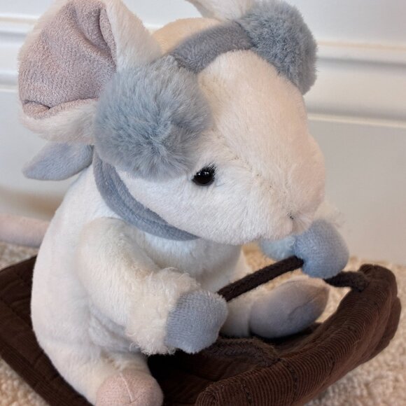 NWT Merry Mouse Sleighing Jellycat Plush Toy - Picture 6 of 11